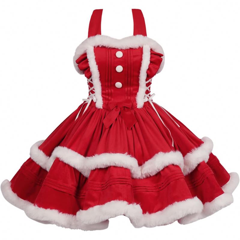 formal christmas dress with cloak casual Handmade Christmas Hooded Cape Velvet Corduroy Cloak With Faux Fur Trim