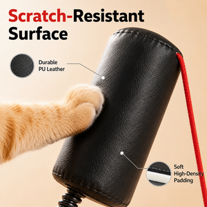 <b>Cat</b> Punching Spring Toy Interactive <b>Plush</b> Boxing Bag Suction Cup Rebound Pet Training Toy for Indoor Play - Product Image 2