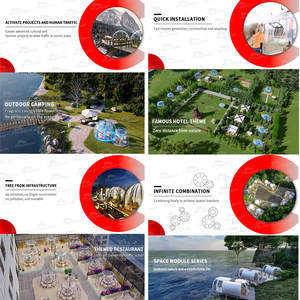 Feamont Hot Bán Polycarbonate Lều 3M 4M 6M 8M Igloo Đo Đạ<span class=keywords><strong>c</strong></span> Nhà Hàng Cho Bữ<span class=keywords><strong>a</strong></span> Ăn Tối Rõ Ràng Minh Bạch Dome Lều - Product Image 4