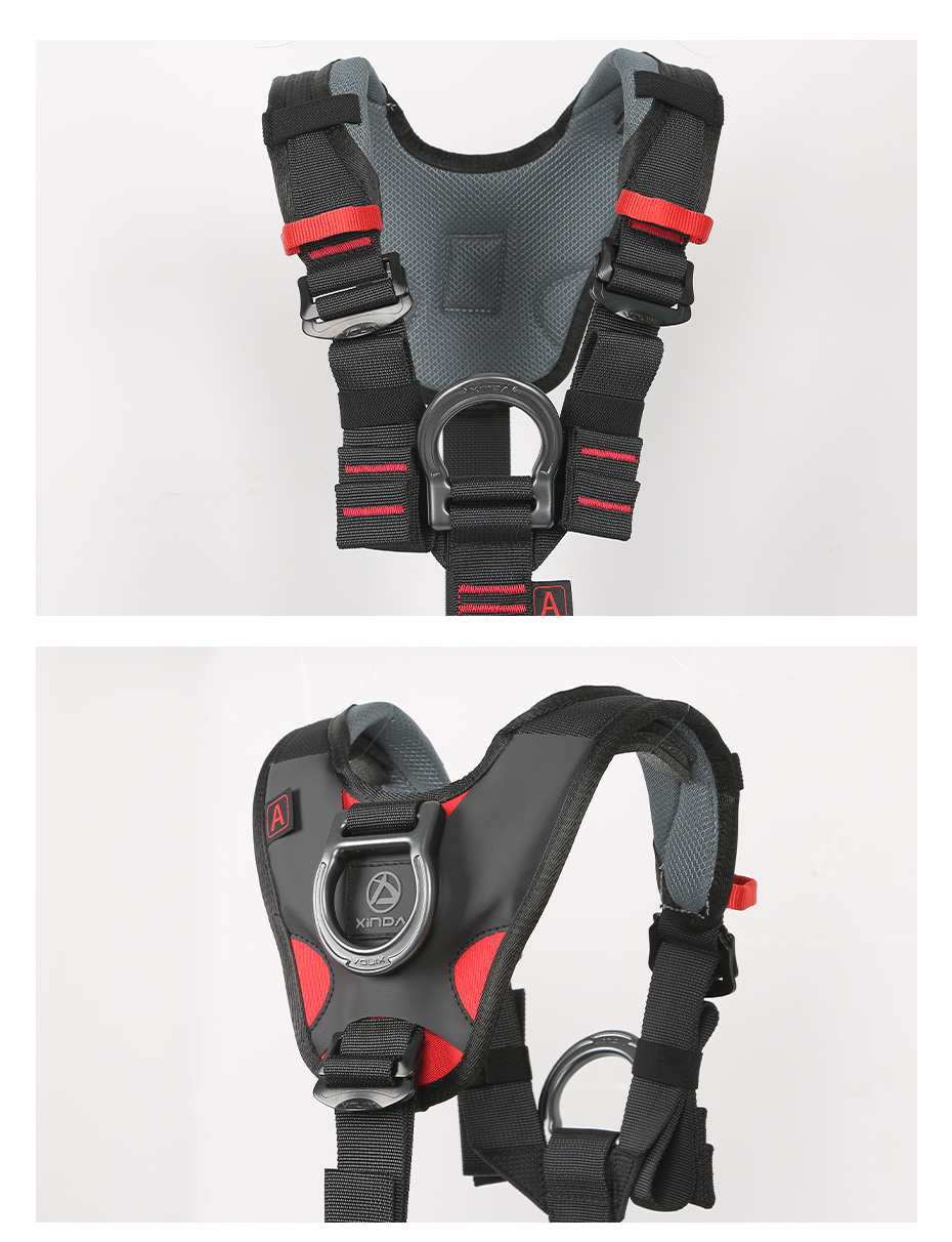 XINDA Full Body Safety Harness with Chest Ascender for