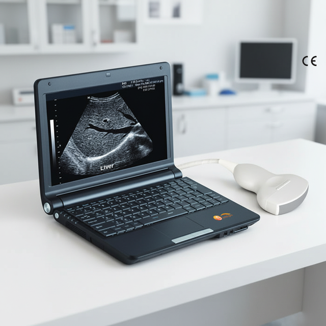 Portable Multifunctional Black and White Ultrasound Machine for Animal Hospitals Farms Veterinary Diagnostic Equipment