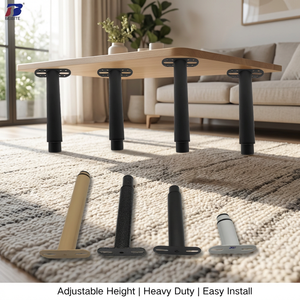 Modernes, höhen verstellbares, höhen verstellbares Mittelstützfuß-Bein für Bett rahmen möbel Metall bett beine - Product Image 5