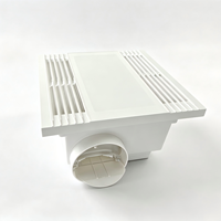 Ventilateur de plafond pour salle de bain avec lumière LED intégrée, CCT unique ou tricolore en option