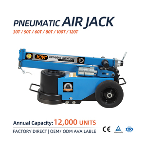 رافعة أرضية هوائية هيدروليكية ثلاثية المراحل بقدرة 20/40/80 طن لإصلاح الشاحنات، مصنوعة من الكروم - Product Image 1