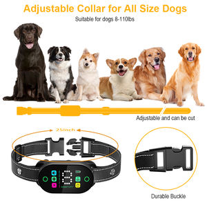 पालतू जानवरों की आपूर्ति वाटरप्रूफ कलर डिस्प्ले रिचार्जेबल बीप वाइब्रेशन ई-शॉक स्मार्ट एंटी बार्क कॉलर - Product Image 5