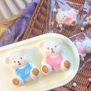 Nouveaux jouets animaux Mochi Squishy - Ours en peluche moelleux à remontée lente, jouets anti-stress avec formes personnalisées pour enfants - Product Image 1