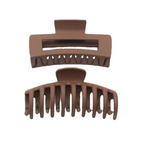 Handgemachte einfache quadratische Kiel Klaue Haarnadel Set neue Kunststoff Frosted Shark Clip Harz Material angepasst - Product Image 3