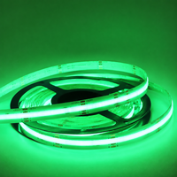 Tira de Luz LED RGB COB de Alta Luminosidad, 840 LED/m, DC24V, Flexible, 10mm de Ancho, 14W/m, IP33, Cortable, para Iluminación del Hogar