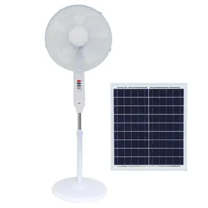 Outdoor System Rechargeable Solar Fan 16 18 Inch 4000mah Battery Stand Solar Fan 12 V Brush Dc Motor Solar Fan