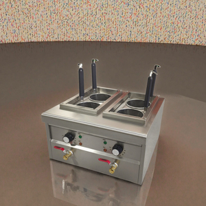 Freidora de Gas de Acero Inoxidable de Doble Tanque con Control de Temperatura, Equipo de Cocina Comercial de Propano/GLP - Product Image 3