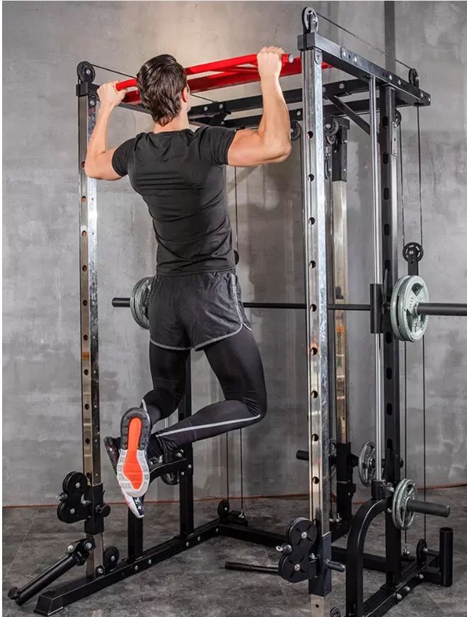 スチール多機能フィットネス機器スミスマシンとクロスオーバー