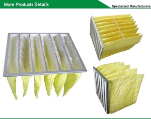 Filtre à air de poche F8 personnalisé, nouvelle génération, à efficacité moyenne, grande capacité de rétention de poussière - Product Image 5