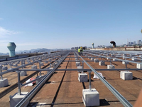 Structure de montage solaire modulaire en aluminium pour toit plat, pour panneaux encadrés ou sans cadre, installation paysage ou portrait