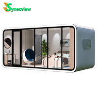 Maison conteneur modulaire de luxe de haute qualité en acier léger, villa capsule spatiale préfabriquée écologique à prix imbattable