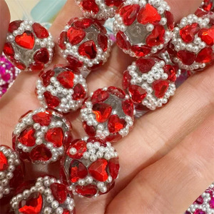Venta al por mayor 20mm cuentas de goma de imitación cuentas sueltas <span class=keywords><strong>para</strong></span> pluma joyería pulsera fabricación de <span class=keywords><strong>collares</strong></span> - Product Image 2