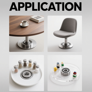 Table à usage intensif ODM OEM personnalisée de 8 à 24 pouces Quincaillerie de plaque pivotante <span class=keywords><strong>Lego</strong></span> Roulement de plateau tournant en aluminium - Product Image 6