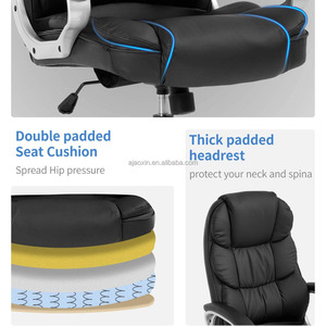 <span class=keywords><strong>Chaise</strong></span> <span class=keywords><strong>de</strong></span> <span class=keywords><strong>bureau</strong></span> pivotante en cuir à dossier haut, massage inclinable, <span class=keywords><strong>chaise</strong></span> <span class=keywords><strong>de</strong></span> <span class=keywords><strong>bureau</strong></span> ergonomique avec roulette - Product Image 4