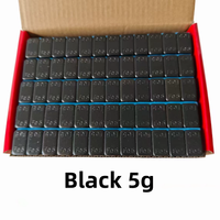 Poids de roue adhésifs en acier noirs 5g 10g 0.25oz 0.5oz 1oz pour voitures, camions, vélos, VTT