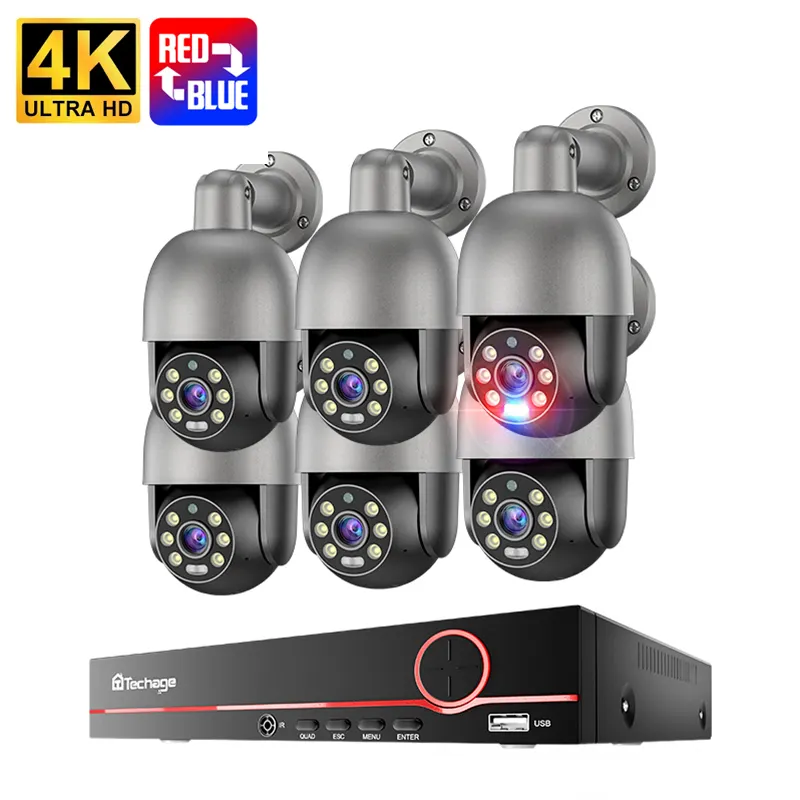 High Resolution 4K Poe Cctv Ip Camera 8Mp Hd Infrared Outdoor Waterproof Cctv Security Camera System