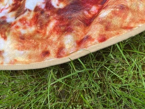 Manta de Franela de Punto Súper Suave para Bebés y Adultos, Diseño Inspirado en <span class=keywords><strong>Pizza</strong></span>, Tipo Burrito/Tortilla - Product Image 3