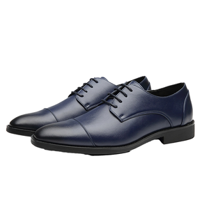 Chaussures Richelieu Derby Homme Grande Taille Noir Marron à Bout Pointu Respirantes en PU pour l'Hiver – Modèle Sh10974a - Product Image 1
