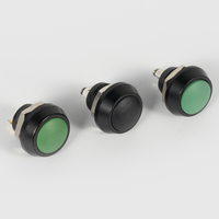 Interrupteur momentané en métal de 12 mm, NO 3A, en acier inoxydable, étanche IP65, bouton poussoir pour démarrage automobile
