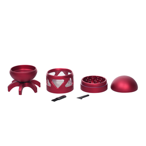 Negozio <span class=keywords><strong>di</strong></span> fumo <span class=keywords><strong>di</strong></span> moda a forma <span class=keywords><strong>di</strong></span> bomba in lega <span class=keywords><strong>di</strong></span> alluminio materiale smerigliatrici <span class=keywords><strong>di</strong></span> alta qualità tabacco manuale smerigliatrice con luce a Led - Product Image 5