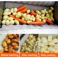 95% efficacité manioc pomme de terre et patate douce éplucheur Machine noyau moteur composant manioc équipement d'épluchage