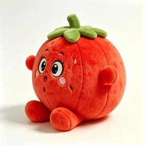Peluches Personalizados, Decoración Adorable para Habitaciones, Peluches con Temática Roja y Verde, Juguetes de Peluche con Temática Vegetal - Product Image 4