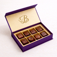 VENTE CHAUDE Emballage en papier de qualité supérieure sur mesure OEM, boîte à chocolat de plusieurs tailles, emballage alimentaire avec séparateur