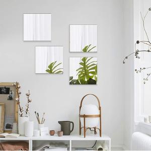 4pcs 20x20cm Modern Design Square <strong>Mirror</strong> Tile <strong>Wall</strong> Sticker Self-Adhesive Mosaic DIY Home Decoration <strong>Wall</strong> Decal - Product Image 3