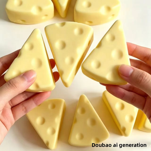 Juguete Antiestrés de PU con Forma de Queso Simulado, de Rebote Lento, para Chupar con el Dedo - Product Image 4