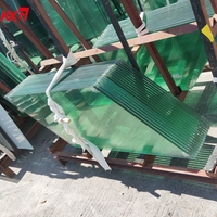 Verre feuilleté trempé SGP ultra transparent pour escalier, balcon, ascenseur, mur