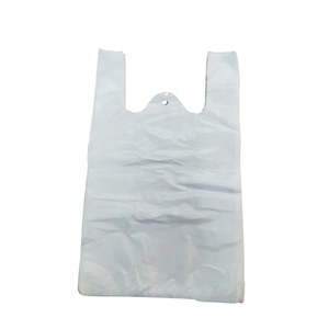 Bolsa de Camiseta de Plástico de Cáñamo Biodegradable, Materiales Reciclados PE, Tamaño y Logotipo Personalizados para Empacar Alimentos y Vegetales en Supermercados - Product Image 3