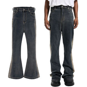 Nuevos Jeans Acampanados Y2K de Hip Hop para Hombre, Estilo Vintage Lavado, Holgados y Apilados, Pantalones de Mezclilla de Moda Urbana para Hombre - Product Image 1