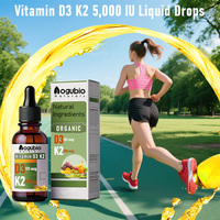 Suministro de fábrica Vitamina D3 K2 5.000 IU Gotas líquidas Aceite MCT Omega 3 Gotas de suplemento de vitamina D líquida