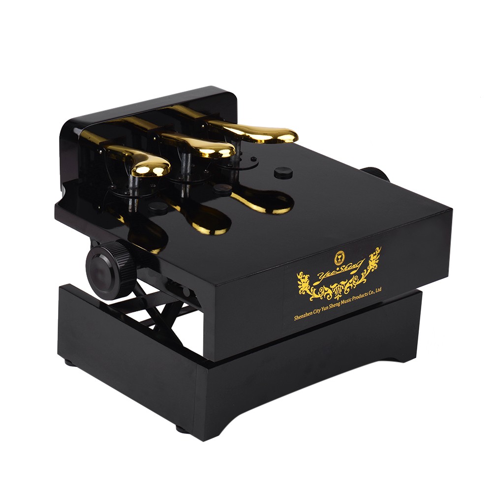 Adjustable Black Piano Bench Pedal Extender for Kids & Beginners