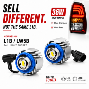 L1B <b>LED</b> Car Fog <b>Lights</b> LW5B Reverse <b>Lights</b> Backup Lamp White Yellow <b>Plug</b> and Play Auto Fog Lamp Bulbs For Toyota Honda - Product Image 1