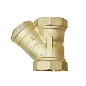 Medium Pressure Forged Brass Quick Open Basket Coupling ISO228 DN15 Y Type Strainer Filter Valve 1/2Inch