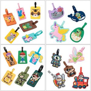 Cartoon Character Luggage Tags Rectangle Plastic Travel Accessories Personalized Fashionable Design - Product Image 3