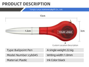 批发定制徽标 1.0 毫米多功能塑料商务圆珠笔 多色墨水促销礼品 13x3 厘米 - Product Image 2