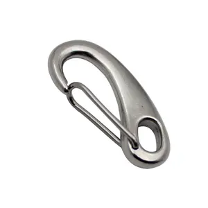 M50 - M100 Stainless Steel 316 Heavy Duty Gate Snap Hook Carabiner Boat Rigging