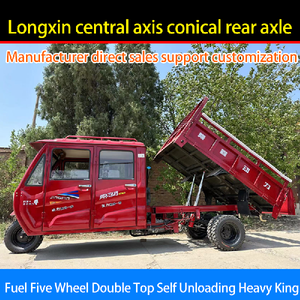 Two-Row Closed Shed Motorized Car for <b>Gasoline</b> Three-Wheeled Farm Dump Water-Cooled Freight Vehicle for Use - Product Image 5