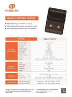Kongta Printer POS seluler 2 inci, mesin penagihan sistem POS penerimaan termal Bluetooth Mini genggam RPP02C 58mm