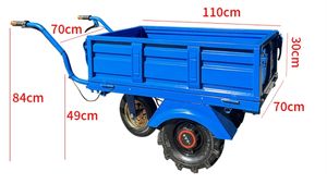 इलेक्ट्रिक ट्रॉली गाड़ी कृषि <span class=keywords><strong>3</strong></span> पहियों व्हीलबैरो घर हैंडलिंग फार्वर्ड हिल इलेक्ट्रिक ट्रांसपोर्ट ट्रॉली - Product Image 5