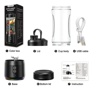Licuadora Portátil Inalámbrica 2026 de 220W con Boquilla Integrada para Beber, Carga USB, Extractor Eléctrico de Jugos de Frutas para Exteriores - Product Image 6