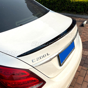 Mercedes-Benz W205 Sedan Rear Spoiler for C300 C180 C200 C260 2015-2021 Carbon Material Trunk Wing Decklid Trim <b>Splitter</b> Lip - Product Image 4
