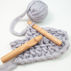 35mm bằng gỗ Jumbo Crochet móc cho Chunky sợi đan - Product Image 1