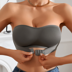 Ladymate ODM.OEM Sujetador <strong>Sin</strong> Tirantes Women's Bandeau Wireless <strong>Bras</strong> Front Closure Wireless <strong>Bra</strong> Strapless Seamless <strong>Bra</strong> - Product Image 3