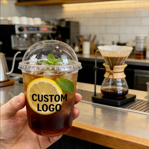 Vasos de Plástico Redondos de 12 oz (1000 ml) con Tapa, Sellables, de PET, para Café Helado - Product Image 2